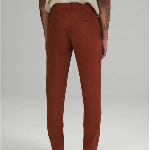 Lululemon Commission Pant Slim Fit Chino Date Brown Red Rust Size 32 - Picture 2 of 9